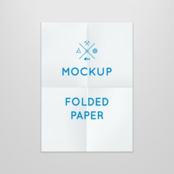 Free Vector | Template of folded poster