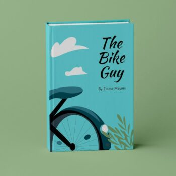 Free Vector | The bike guy wattpad book cover