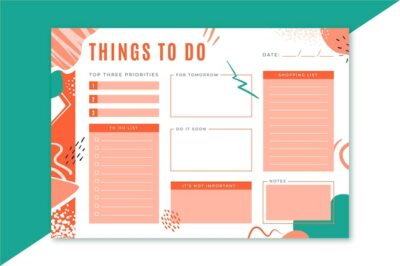 Free Vector | To do list template