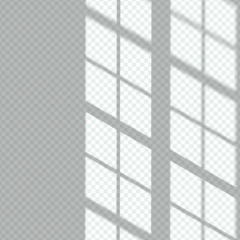 Free Vector | Transparent window shadows overlay effect