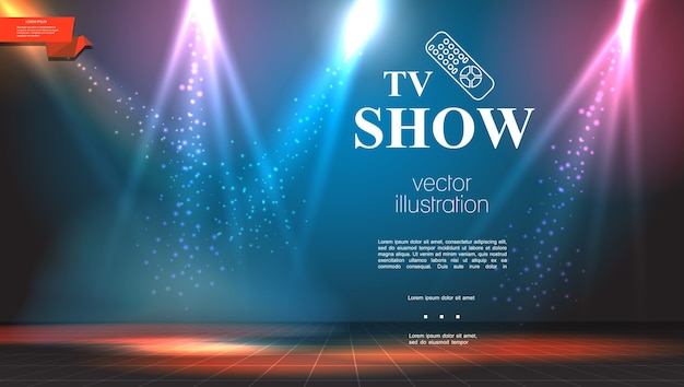Free Vector | Tv show bright colorful background