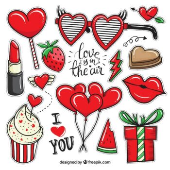 Free Vector | Valentine's day element collection