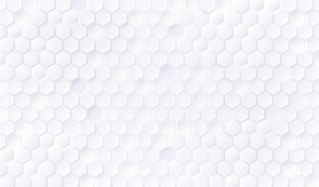 Free Vector | White hexagon pattern background