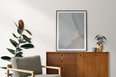 Free Photo | Mid century modern reading nook in an apartment