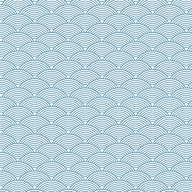 Free Vector | Abstract japanese wave pattern design