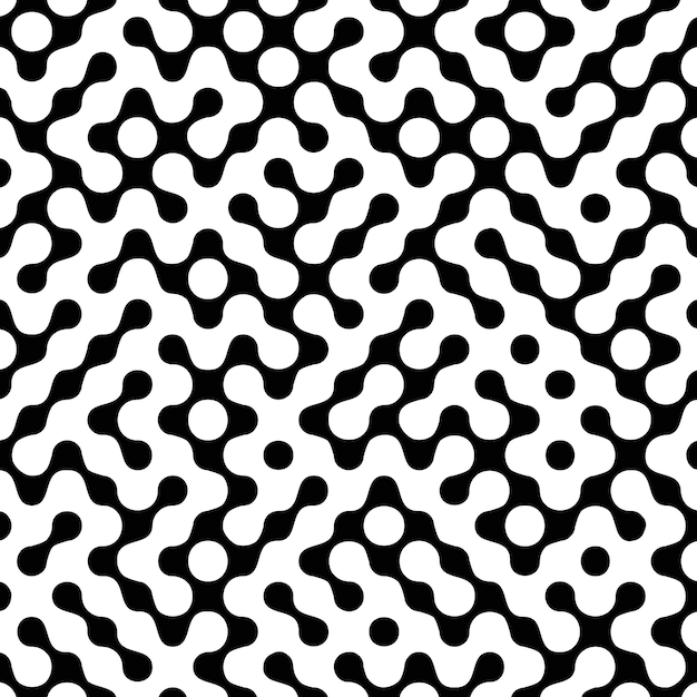 Free Vector | Abstract maze design pattern background in black and white