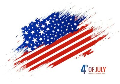 Free Vector | American flag background national day holiday design