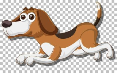 Free Vector | Beagle dog cartoon character