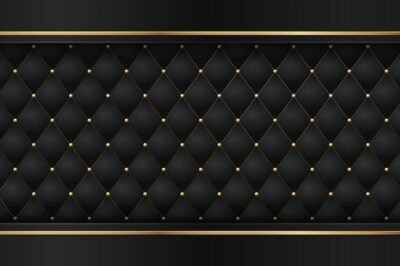 Free Vector | Black premium with luxury dark golden geometric elements
