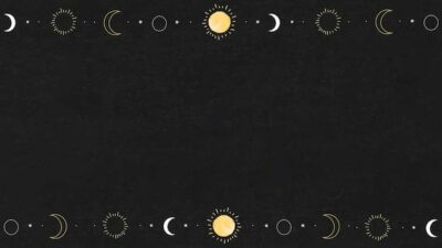 Free Vector | Blank sun and moon elements