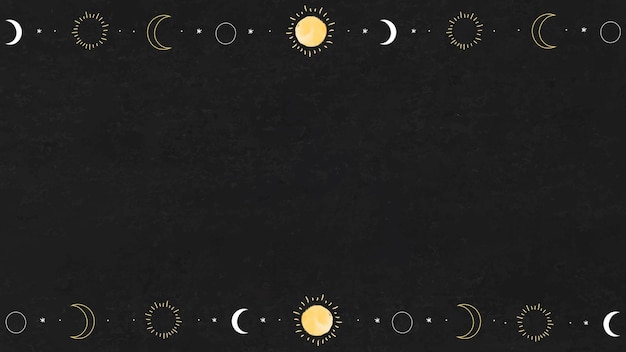 Free Vector | Blank sun and moon elements