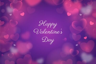 Free Vector | Blurred valentine's day background