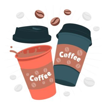 Free Vector | Coffee cup concept illustration