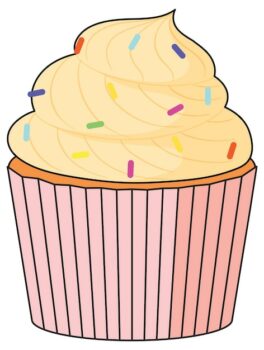 Free Vector | Cupcake with cream and sprinkles