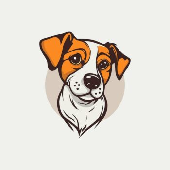 Free Vector | Cute dog logo