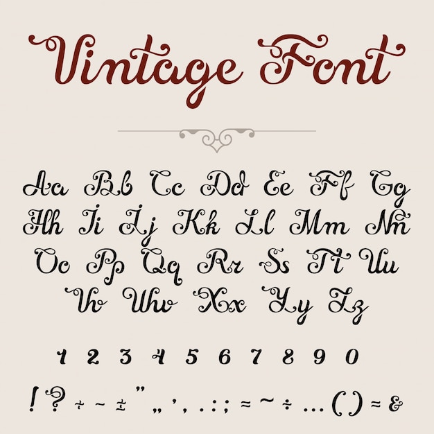 Free Vector | Elegant calligraphic script font  . calligraphy lettering typeface letters