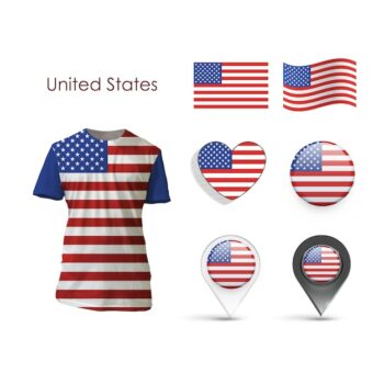 Free Vector | Elements collection usa design