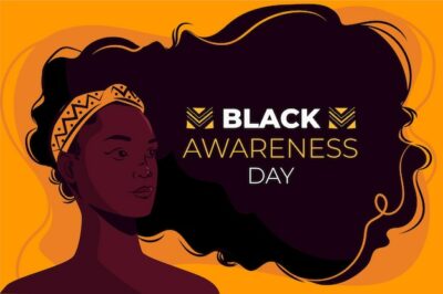 Free Vector | Flat black awareness day