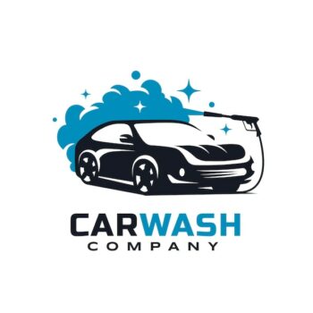 Free Vector | Flat car wash logo template