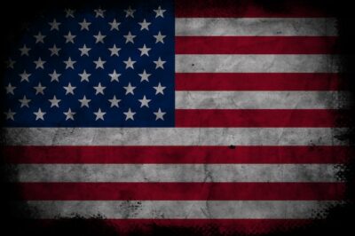 Free Vector | Flat design grunge american flag