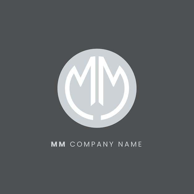 Free Vector | Flat design mm logo template