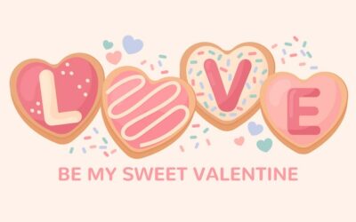 Free Vector | Flat word love for valentine's day illustration