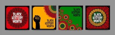Free Vector | Hand drawn black history month instagram posts collection