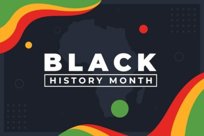 Free Vector | Hand drawn flat black history month background