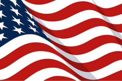 Free Vector | Hand drawn waving american flag background