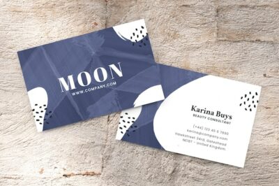 Free Vector | Hand painted business cards