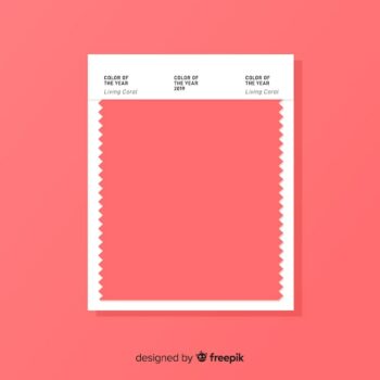 Free Vector | Living coral frame background