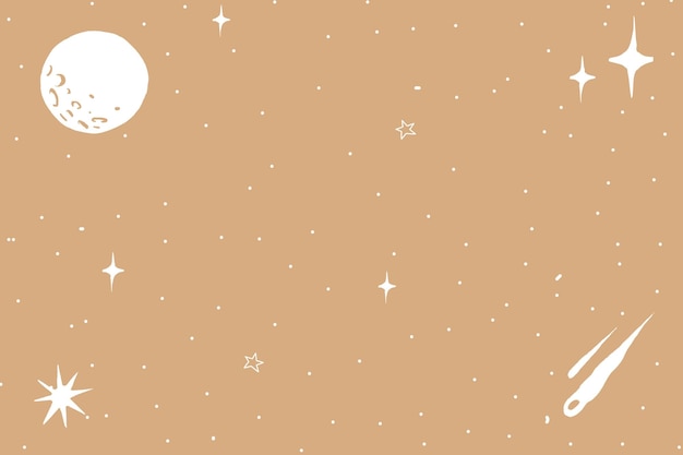 Free Vector | Outer space doodle background