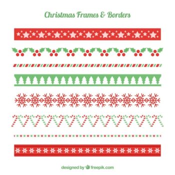 Free Vector | Pack of christmas decorative elements