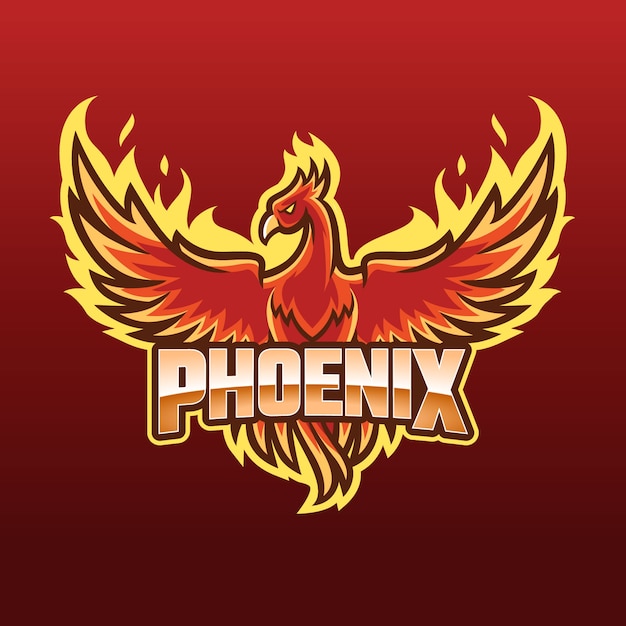 Free Vector | Phoenix logo concept