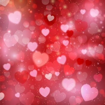 Free Vector | Pink hearts glowing background