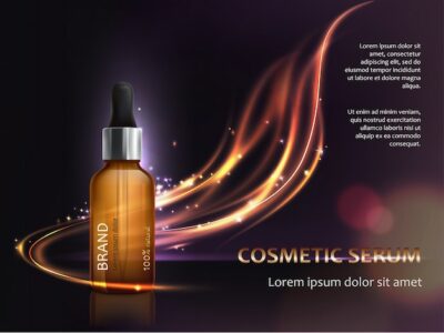 Free Vector | Poster for the promotion of cosmetic anti-aging premium product