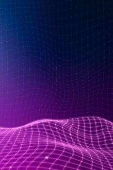 Free Vector | Purple 3d abstract wave pattern background