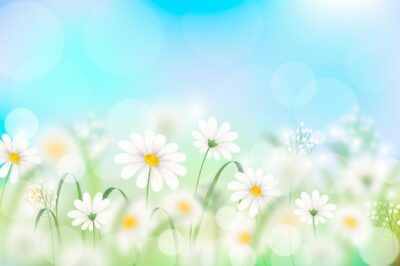 Free Vector | Realistic blurred spring background