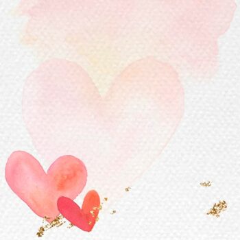 Free Vector | Red heart watercolor background