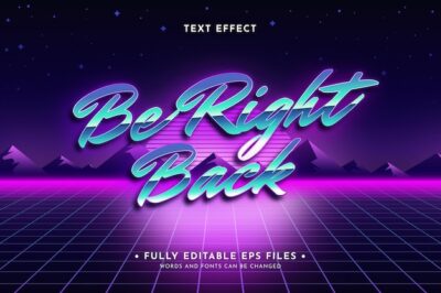 Free Vector | Retro neon text effect design
