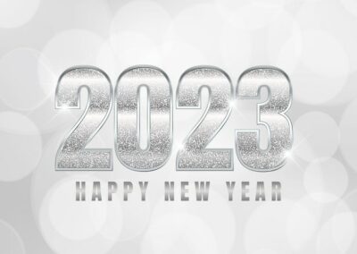 Free Vector | Silver glitter happy new year background