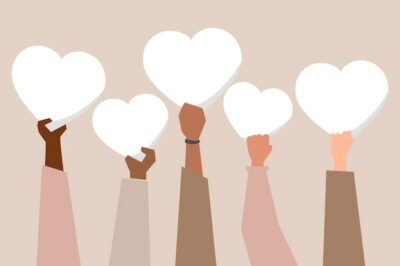 Free Vector | Spread more love, support the black community vector