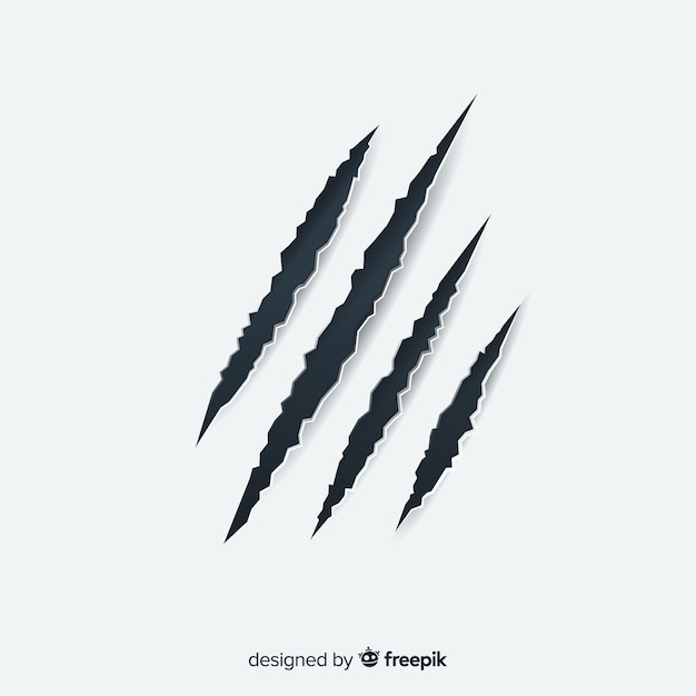 Free Vector | Tiger claws mark background