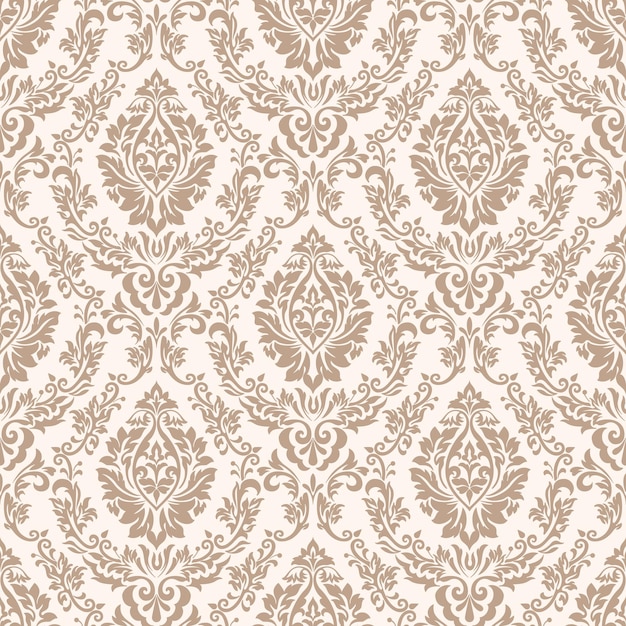 Free Vector | Vector damask seamless pattern background. classical luxury old fashioned damask ornament, royal victorian seamless texture for wallpapers, textile, wrapping. exquisite floral baroque template.
