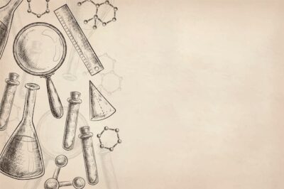 Free Vector | Vintage science education background