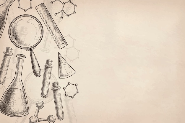Free Vector | Vintage science education background