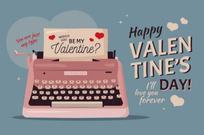 Free Vector | Vintage valentine's day background