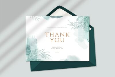 Free Vector | Watercolor wedding save the date