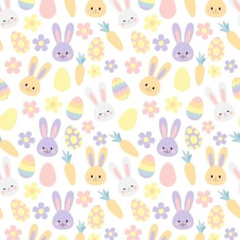 Free Vector | Flat easter pattern