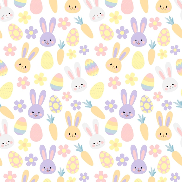 Free Vector | Flat easter pattern